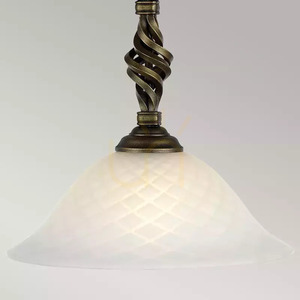Pembroke 1 Light Pendant - Black/Gold Elstead small 1