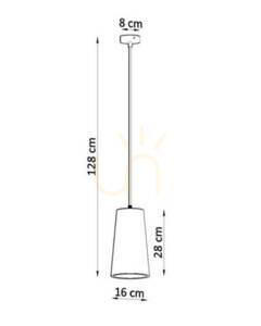 Ceramic pendant lamp GULCAN Sollux small 3