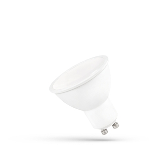 Led Gu10 230 V 9 W Smd Cw With Milky Glass White Spectrum.