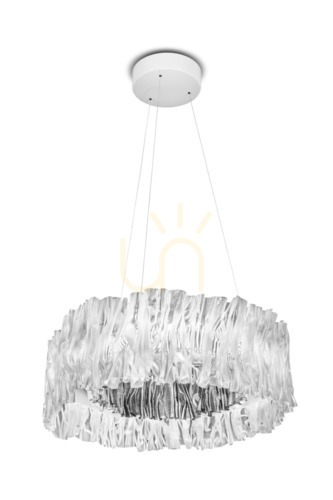 Check Slamp Accordéon Suspension 3000 Kelvin Silver Pendant Lamp