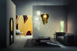 Slamp Aria Xl Gold Pendant Lamp small 1