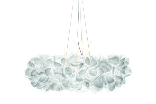 Check Slamp Clizia Suspension Large Mama Non Mama White Transparent Wire Pendant Lamp.