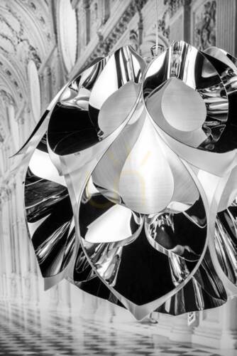 Check Slamp Flora Suspension Medium Silver Pendant Lamp.
