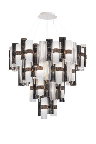 Check Slamp La Lollona 4 Suspension Pewter Pendant Lamp
