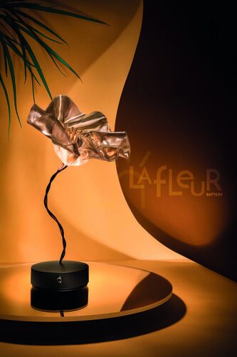 Check Slamp Lafleur Modern Battery Velvet Lamp.