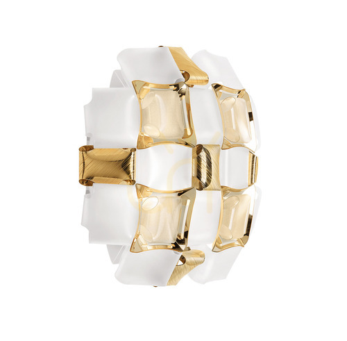 Check Slamp Mida Applique White/Gold wall lamp