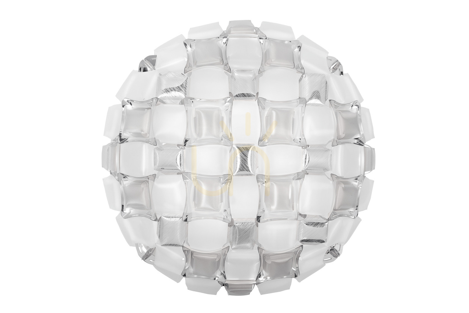Slamp Mida Ceiling/Wall Large White/Platinum Ceiling Lamp.