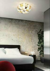 Slamp Mida Ceiling/Wall Medium Amber Ceiling Lamp. small 0