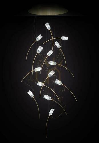 Check Slamp Tulip 14 Round Suspension Pendant Lamp.