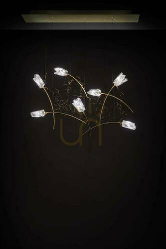 Check Slamp Tulip 7 Linear Suspension Pendant Lamp.