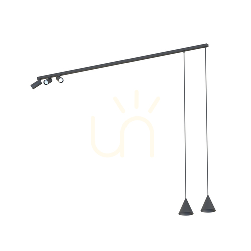 Check FOURTY V 11448 Nowodvorski ceiling strip lamp over island