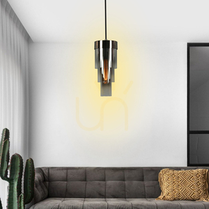 GRANS Single pendant lamp with triple cylindrical shades Aviano small 1