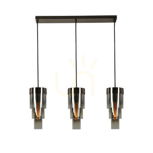 GRANS Straight triple pendant lamp Aviano small 0