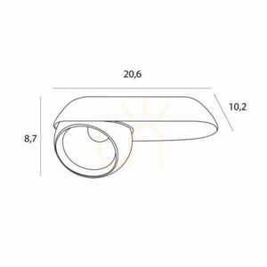 Plafon sufitowy Max Light Zeus C0264 czarny LED 10W 3000K small 4