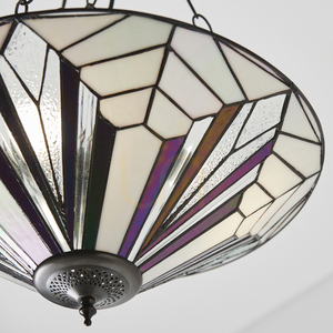 Tiffany Pendant Lamp Astoria Multicolor 3-Light Glass Interiors 63936 small 5