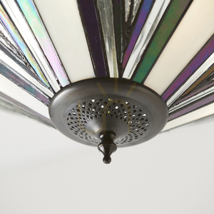 Tiffany Pendant Lamp Astoria Multicolor 3-Light Glass Interiors 63936 small 7