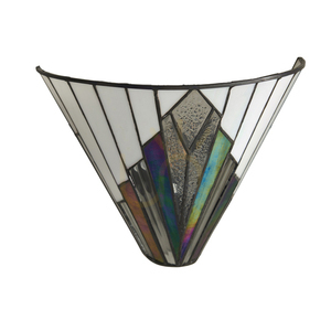 Tiffany Wall Lamp Interiors Astoria Multicolor Glass Steel 63940 small 6