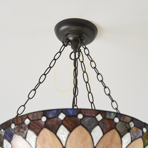 Brooklyn Tiffany Pendant Lamp Multicolor 63976 Interiors. small 1