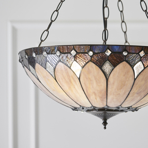 Brooklyn Tiffany Pendant Lamp Multicolor 63976 Interiors. small 5