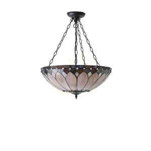 Brooklyn Tiffany Pendant Lamp Multicolor 63976 Interiors. small 8