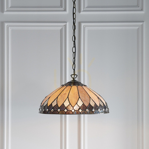 Brooklyn Tiffany Pendant Lamp Multicolor 63977 Interiors. small 2