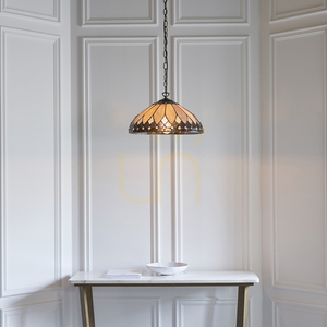 Brooklyn Tiffany Pendant Lamp Multicolor 63977 Interiors. small 4