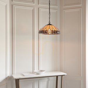 Brooklyn Tiffany Pendant Lamp Multicolor 63977 Interiors. small 5