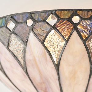 Tiffany Wall Lamp Interiors Brooklyn Multicolor Glass Steel 63983 small 4