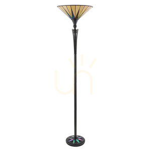 Dark star Tiffany Multicolor Standing Lamp 64042 Interiors. small 1