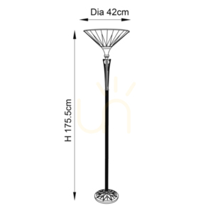 Dark star Tiffany Multicolor Standing Lamp 64042 Interiors. small 2