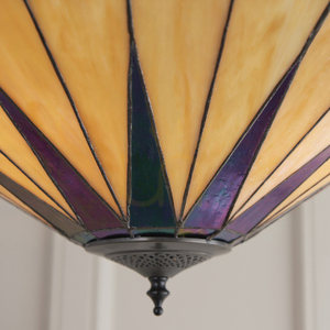 Dark star Tiffany multicolored ceiling lamp 64043 Interiors. small 4