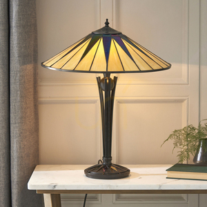 Interiors Tiffany Multicolor Table Lamp Dark Star 64045 small 3