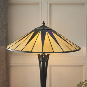 Interiors Tiffany Multicolor Table Lamp Dark Star 64045 small 4