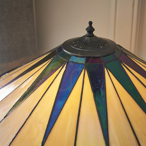 Interiors Tiffany Multicolor Table Lamp Dark Star 64045 small 5