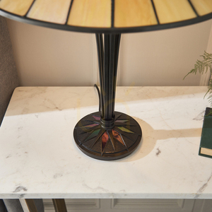 Interiors Tiffany Multicolor Table Lamp Dark Star 64045 small 7