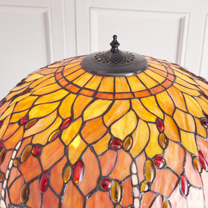 Standing Lamp Interiors Dragonfly Tiffany Multicolor Glass 156 cm 2-Light E27 small 6