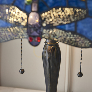 Tiffany Table Lamp Blue Dragonfly Interiors 64089 small 5