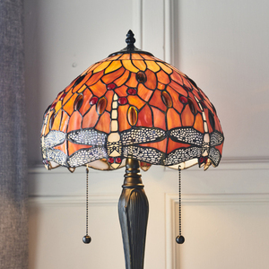 Dragonfly Tiffany Table Lamp Multicolor 64092 Interiors. small 4