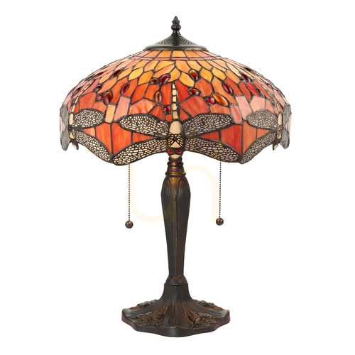 Check Dragonfly Tiffany Table Lamp Multicolor 64093 Interiors.