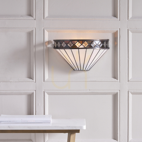 Check Fargo Tiffany wall lamp Multicolor 64149 Interiors