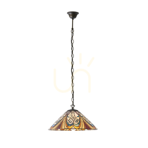 Hector Tiffany Pendant Lamp Multicolor 64162 Interiors. small 9
