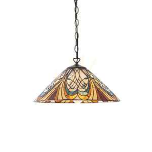 Hector Tiffany Pendant Lamp Multicolor 64162 Interiors. small 0