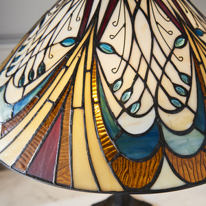 Interiors Hector Tiffany Multicolor Glass Table Lamp 40 cm 64163 small 5