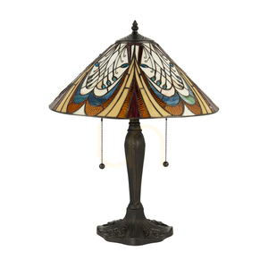 Interiors Hector Tiffany Multicolor Glass Table Lamp 40 cm 64163 small 9