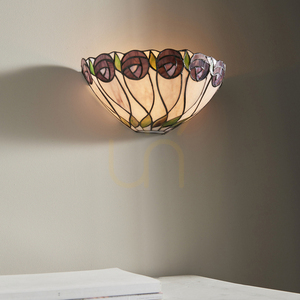 Interiors Hutchinson Tiffany Multicolor Wall Sconce 64178 small 3