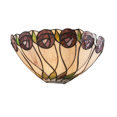 Check Interiors Hutchinson Tiffany Multicolor Wall Sconce 64178