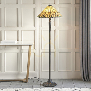 Interiors Jamelia Tiffany Multicolor Floor Lamp 64192 small 3