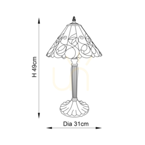Tiffany Table Lamp Multicolor Interiors Jamelia 64195 small 2
