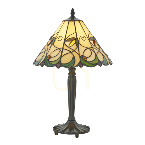Check Tiffany Table Lamp Multicolor Interiors Jamelia 64195
