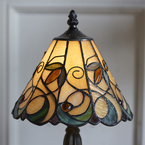 Check Interiors Jamelia Tiffany Table Lamp Multicolor 20 cm E14